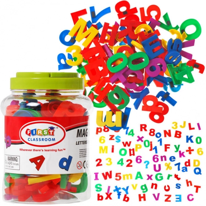 Set magnetico educazionale di lettere e numeri