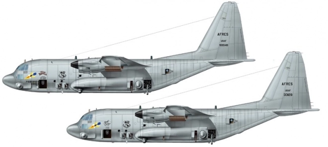 Modello Lockheed Martin AC-130H Spectre in plastica