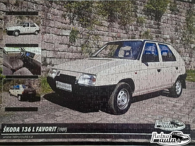 Puzzle Retro Auta Škoda Favorit