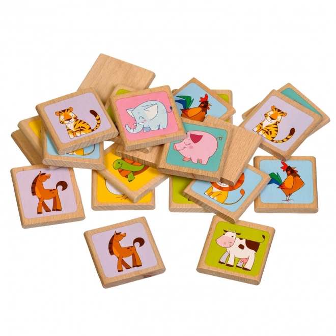 Pexeso di legno per bambini Animali - 24 carte