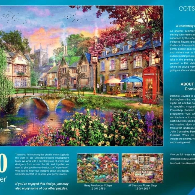 Ravensburger Puzzle Strada dei Cotswolds 1000 pezzi