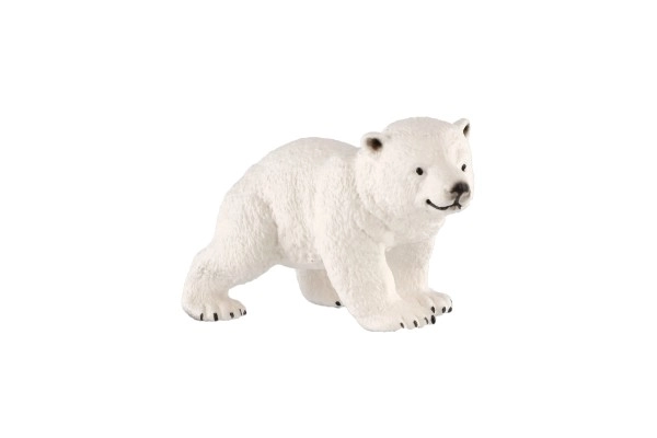 Cucciolo di Orso Polare di Plastica 6cm in Sacchetto