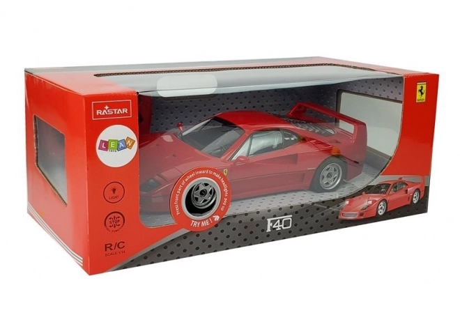 Automobile giocattolo Ferrari F40 telecomandata rossa 1:14