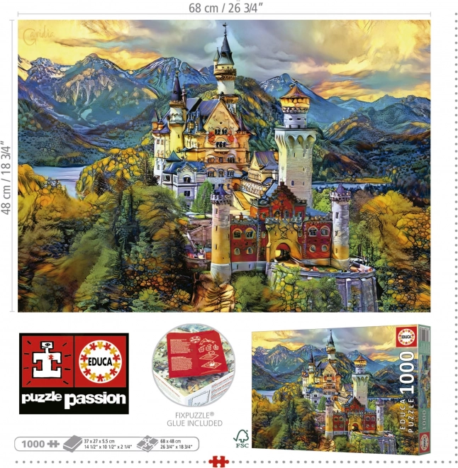 Puzzle Neuschwanstein 1000 pezzi Educa