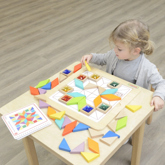 Gioco educativo di mosaico colori e forme Masterkidz Tangram Montessori