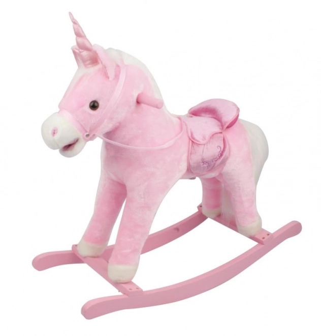 Unicorno a dondolo rosa con suono