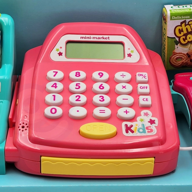 WOOPIE Cassa dei bambini con scaffale e accessori rosa
