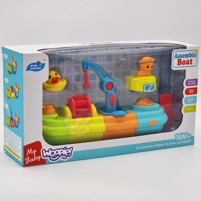 Barca giocattolo da bagno per bambini Woopie
