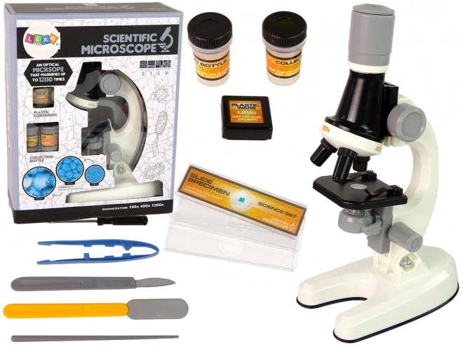 Set educativo microscopio bianco per bambini