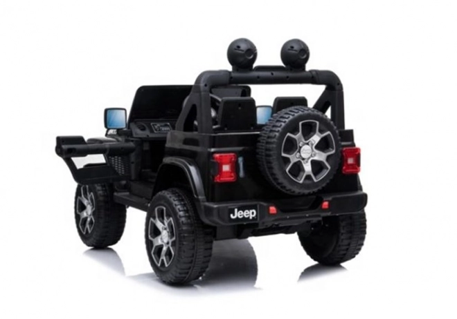 Auto elettrico per bambini Jeep Wrangler Rubicon nero 4x4