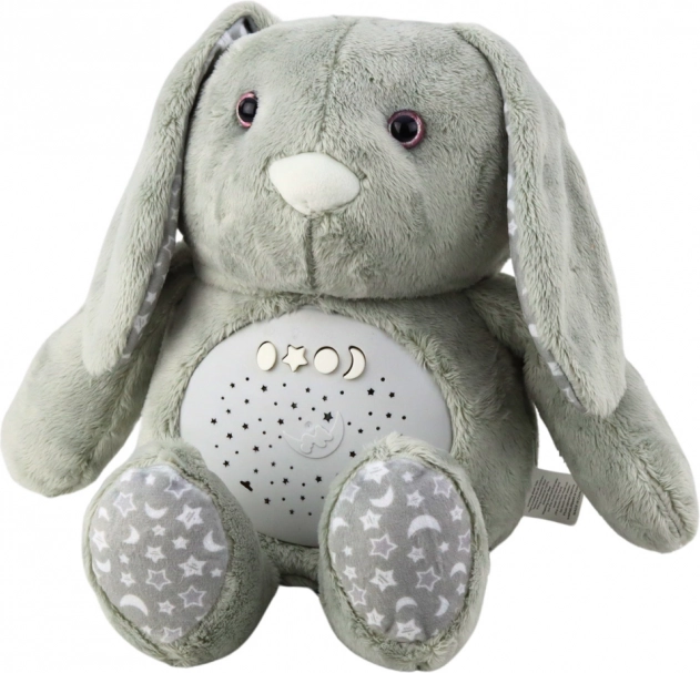 Coniglio di peluche con proiettore e ninne nanne