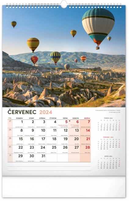 Calendario Da Parete Paesaggio 2024