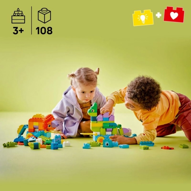 Costruzioni LEGO DUPLO 3 in 1: Dinosauri su Ruote