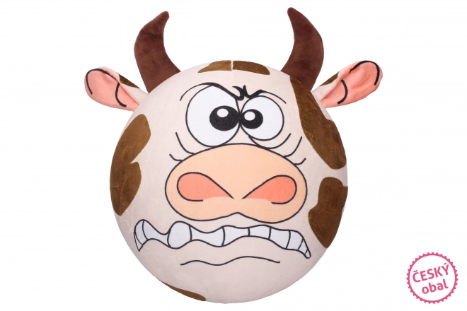 Palla gonfiabile in peluche - mucca 30 cm