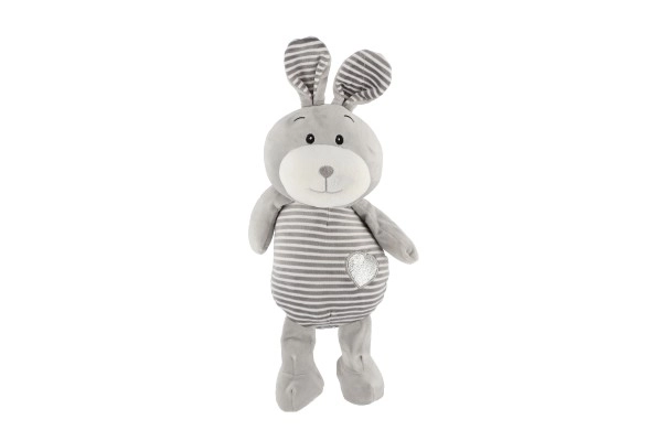 Coniglietto di Peluche a Righe Seduto 25 cm