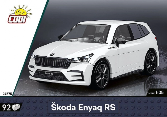 Modello auto Skoda Enyaq RS in mattoncini