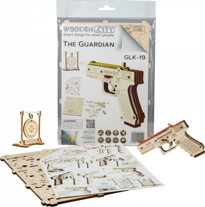 Puzzle 3D in legno Pistola Guardian GLK-19