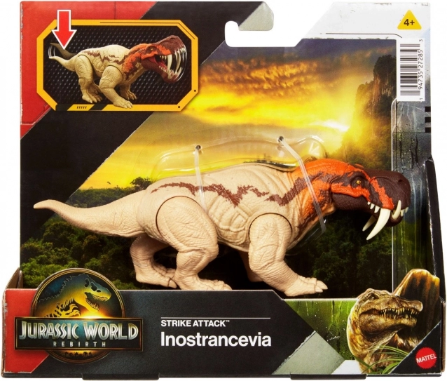 Figura di Jurassic World Inostrancevia con funzione d'attacco