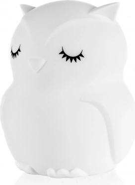 Lampada notturna LED in silicone con musica a forma di gufo