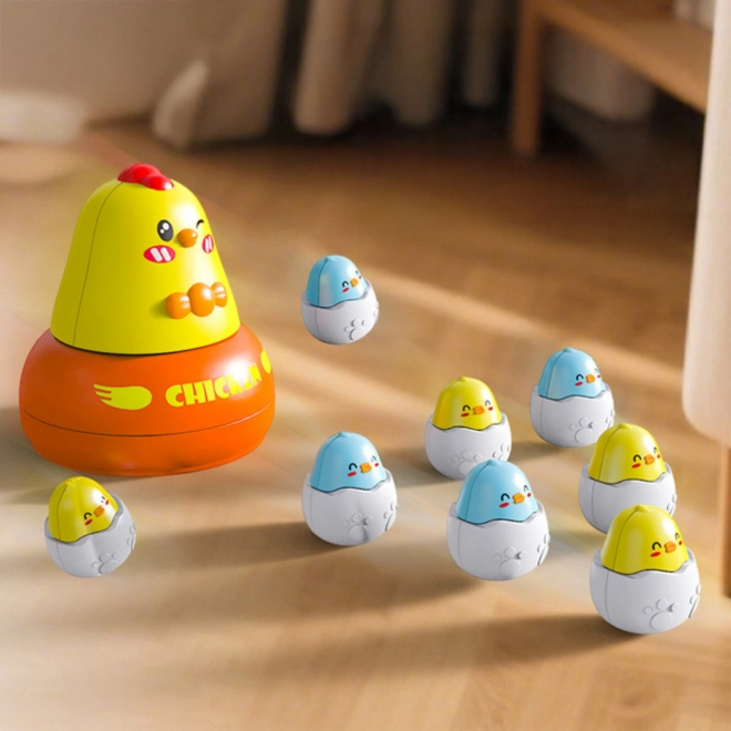 Gioco Interattivo di Cattura Pulcini 2 in 1 con Catapulta Woopie