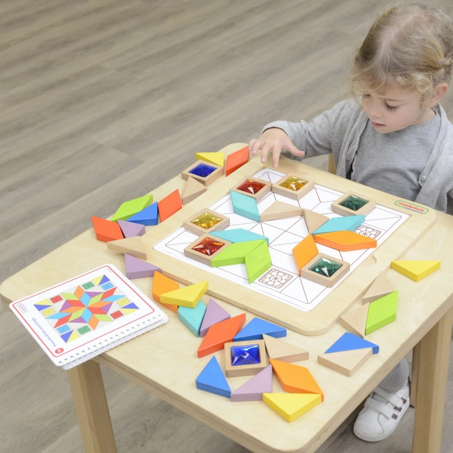 Gioco educativo di mosaico colori e forme Masterkidz Tangram Montessori