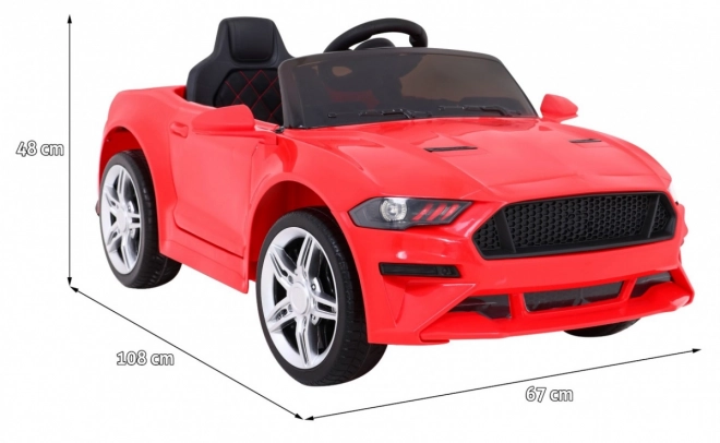GT Auto sportivo a batteria per bambini Rosso + telecomando + avviamento lento + portabagagli + MP3 LED