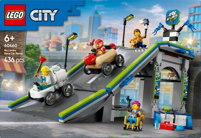 Lego City Senza Limiti: Pista con Rampe per Auto da Corsa