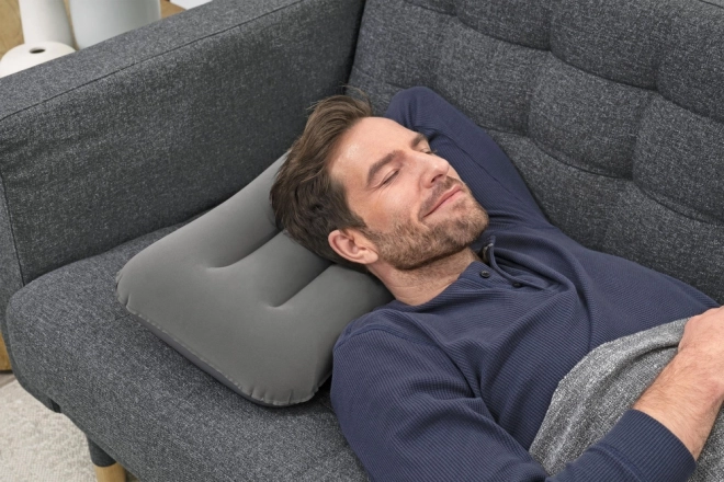Cuscino gonfiabile in velluto grigio Bestway