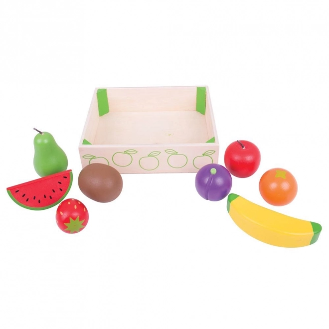 Cassetta di frutta in legno Bigjigs Toys