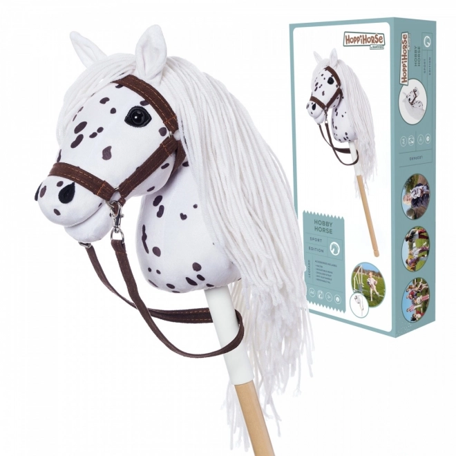 Hobby Horse HOPPIHORSE A4 Leopard - bianco