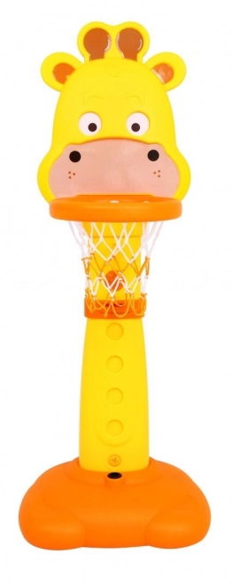 Set sportivo Giraffa 4 in 1 bambini 3+ - Basket, Cerchi, Freccette, Misuratore di altezza