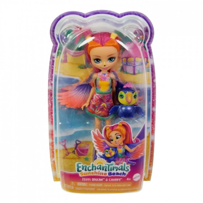 Bambola e animale Enchantimals Tukan