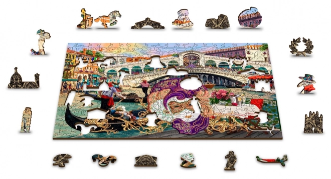 Puzzle in legno Carnevale di Venezia 2 in 1