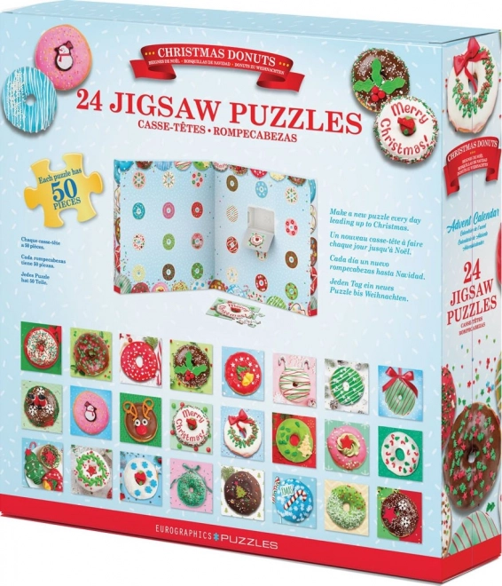 Calendario Avvento Puzzle Eurographics: Ciambelle di Natale