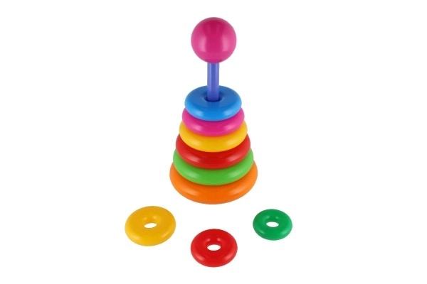 Piramide ad anelli in plastica 28cm 2 varianti