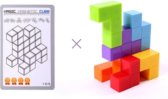 Collegamento magnetico per costruzioni 3D stabili