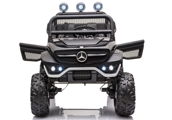 Auto elettrico a batteria Mercedes Unimog S rosso – Nero