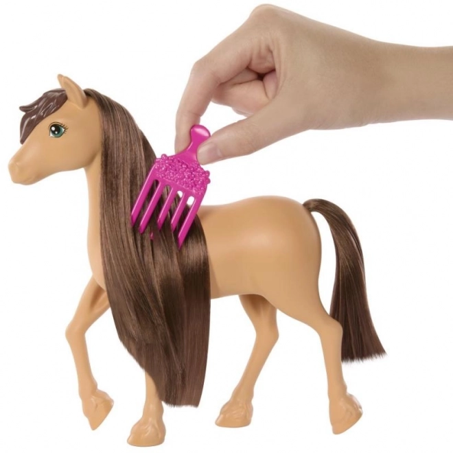 Cavallo giocattolo Barbie Pepper con capelli acconciabili