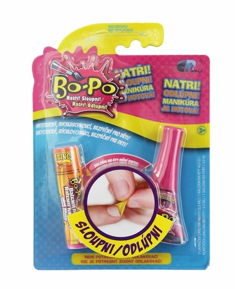 Set di smalto e balsamo per labbra Bo-Po