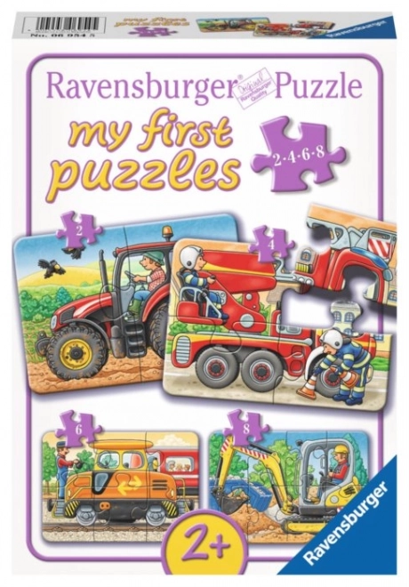 Il mio primo puzzle veicoli 4 in 1 di Ravensburger