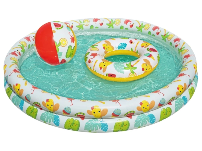 Set piscina Bestway con palla e cerchio 122cm