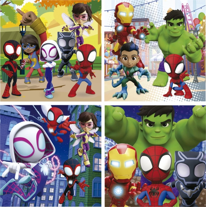 Puzzle di educa con Spidey e i suoi fantastici amici in valigetta