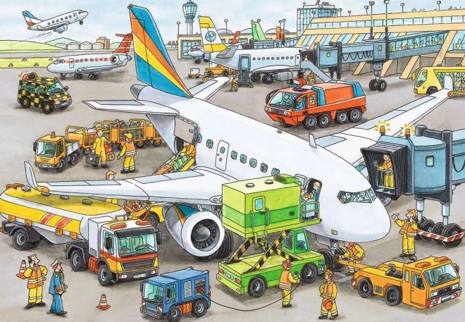 Puzzle Aeroporto Trafficato 35 Pezzi