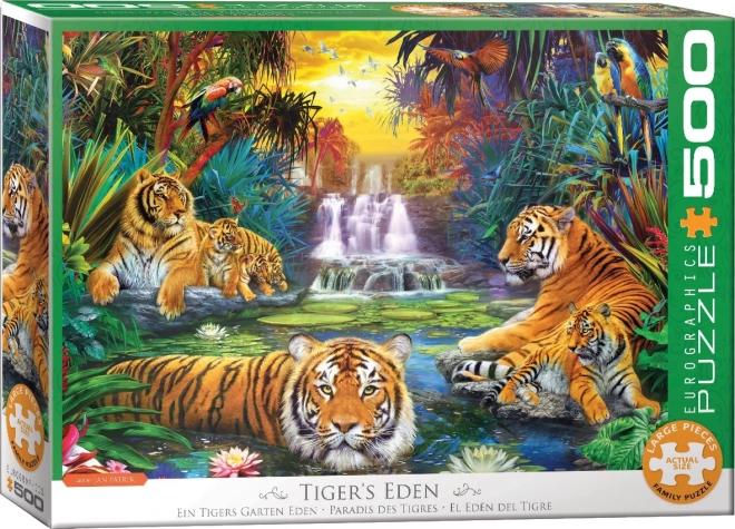 Puzzle Tigri Paradiso XL 500 Pezzi