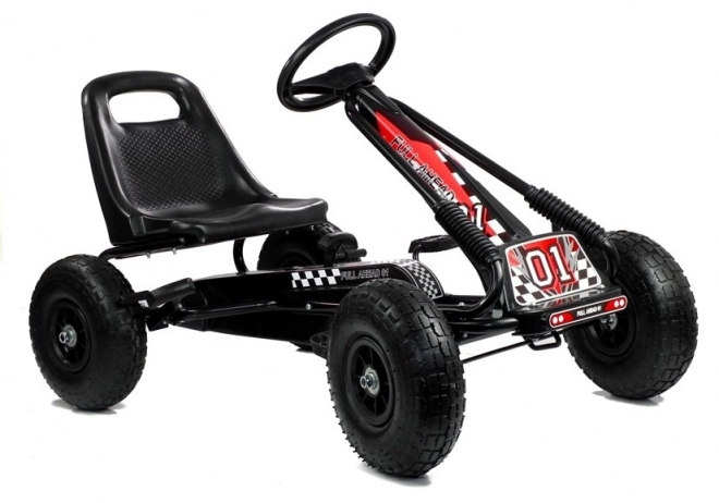 Gokart Nero con Ruote Gonfiabili