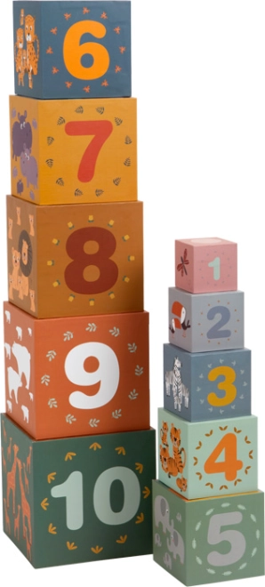 Apprendimento giocoso dei numeri 1–10 e degli animali