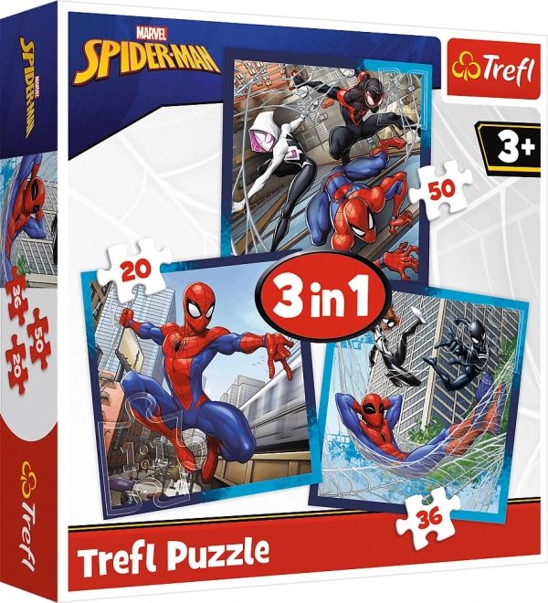 Puzzle 3 in 1 Amici Ragni di Spider-Man