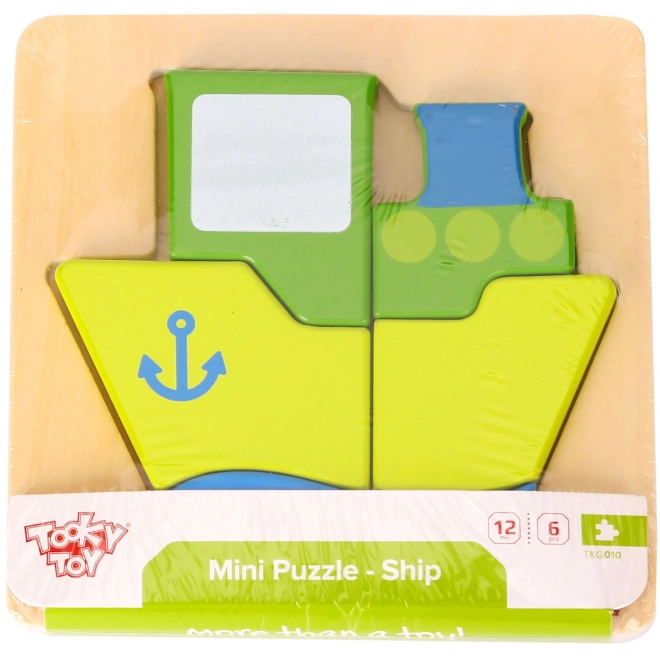 Puzzle di legno a tema nave per bambini TOOKY TOY