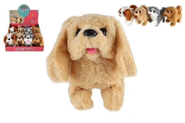 Cane interattivo peluche 18 cm a batteria