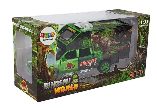 Camper con Dinosauri Verde